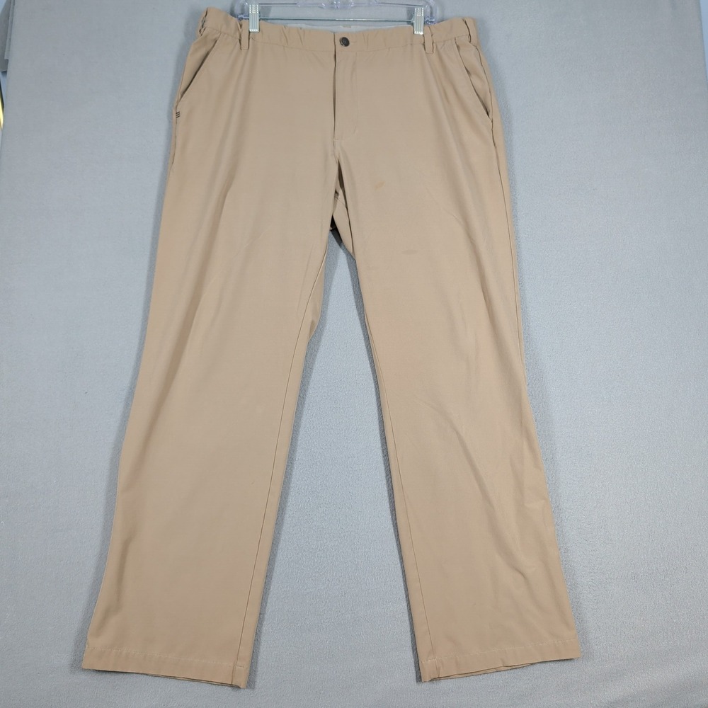 Adidas Golf Pants Mens 40x32 Tan Ultimate365 Tapered Stretch‎ Performance Chino